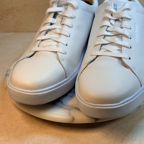 Cole Haan Grand 360 White Leather Sneakers‎ Men Size 12M Casual Comfort Shoes - Picture 8 of 12